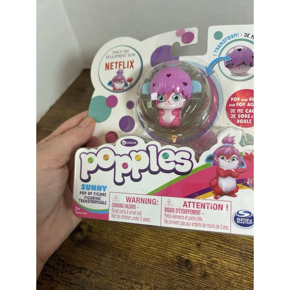 Netflix Popples Sunny Transforming Pop Up Figure Spin Master NIP Toy Collectible